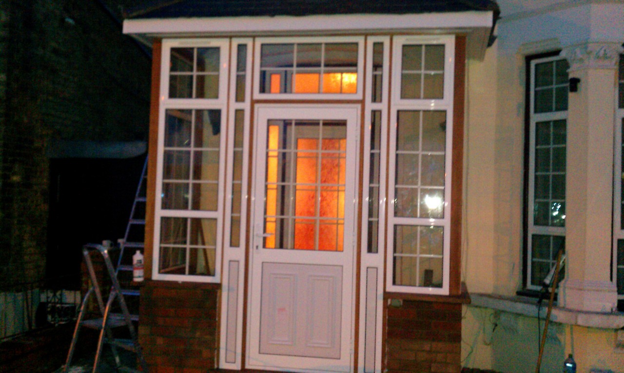 uPVC porch with Georgian bar glazing installed in Camden Town